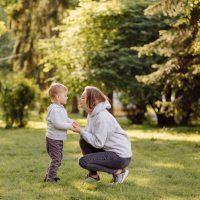 mother and son have activities together on holidays